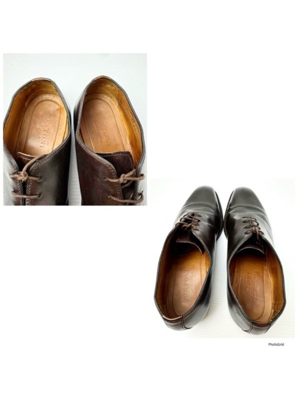 BONTONI De La Ville lace-up brown shoes 13 - Picture 8 of 12
